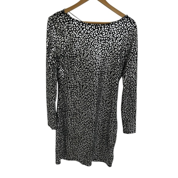 Michael Kors Metallic Leopard Dress NWT NEW REG $125 Medium Cocktail Club - Picture 12 of 13